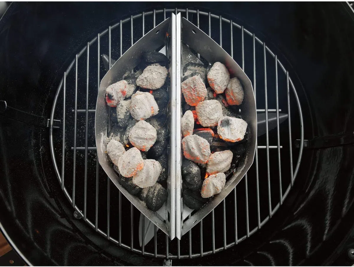 GFTIME Cesti a carbone Char-Basket per Weber 7403 Barbecue a carbone da 47,6 e 67 cm, cestello carbone per calore diretto e indiretto, 2 confezioni