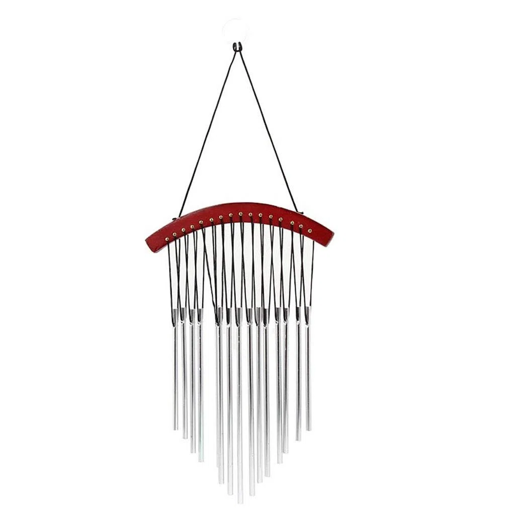 Bellissimi campanelli eolici 15 tubo giardino giardino vento carillon all'aperto vento carillon decorazione regalo legno decorativo carillon del vento artigianato 44 centimetri Campanelli eolici da gi