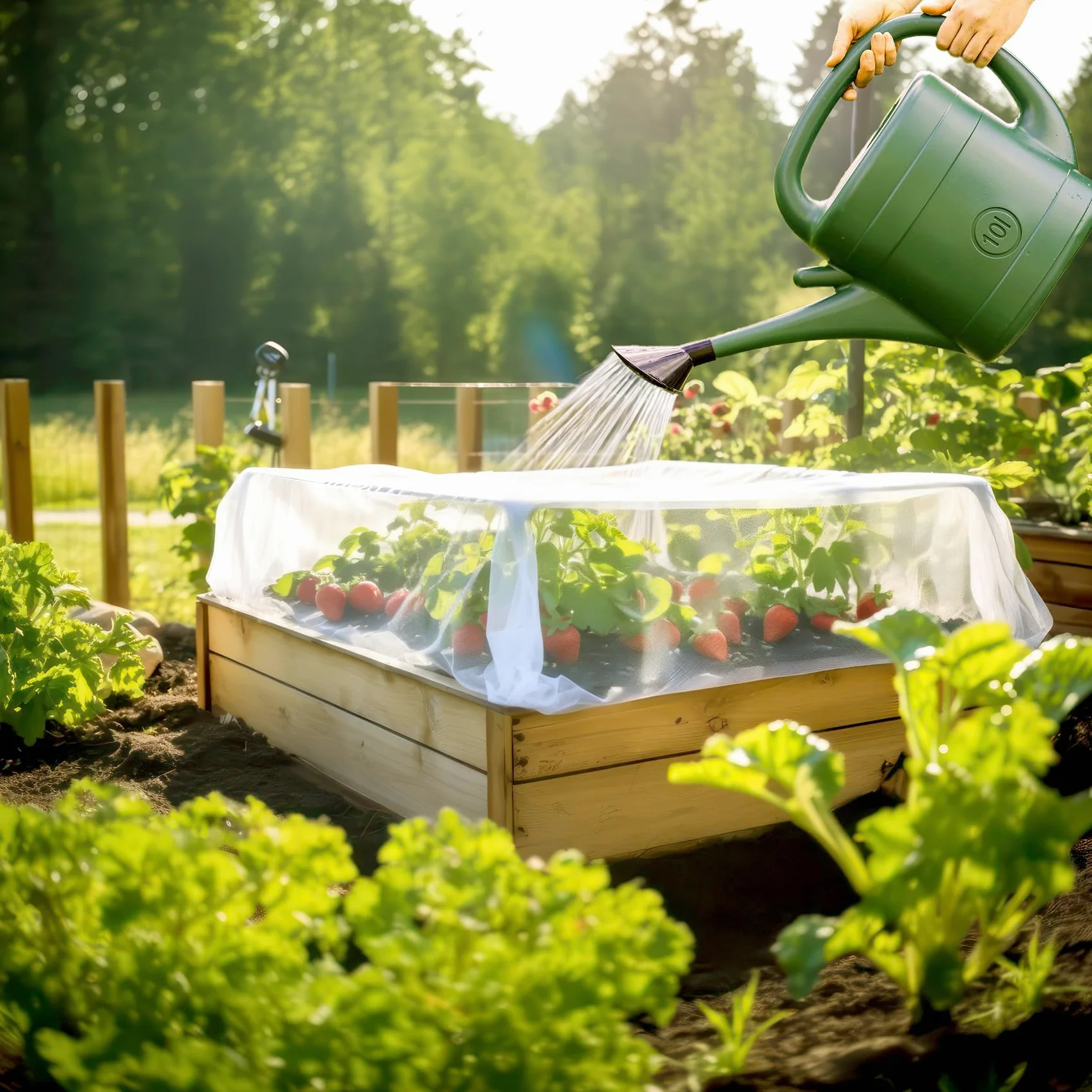 Rete Per Insetti da Giardino 3x3 Metri | Tessuto a Maglia Bianca di Diverse Dimensioni, Zanzariera Per la Protezione di Frutta e Verdura | Barriera Insetti Per Fragole, More e Piante di Bacche