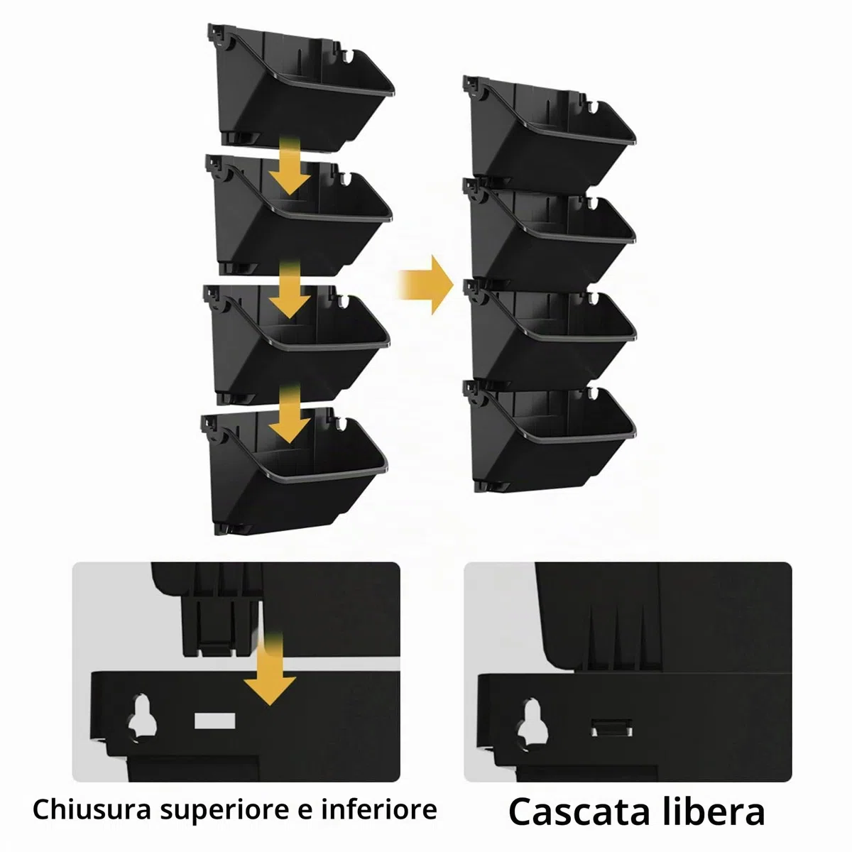 Vaso per Piante da Parete Autoirrigante, Sacchetti per Fioriere Sospese da Esterno con 18 Vasi, Parete Verde Verticale Vivente, Fioriera Tascabile Sospesa Supporto da Parete per Interni ed
