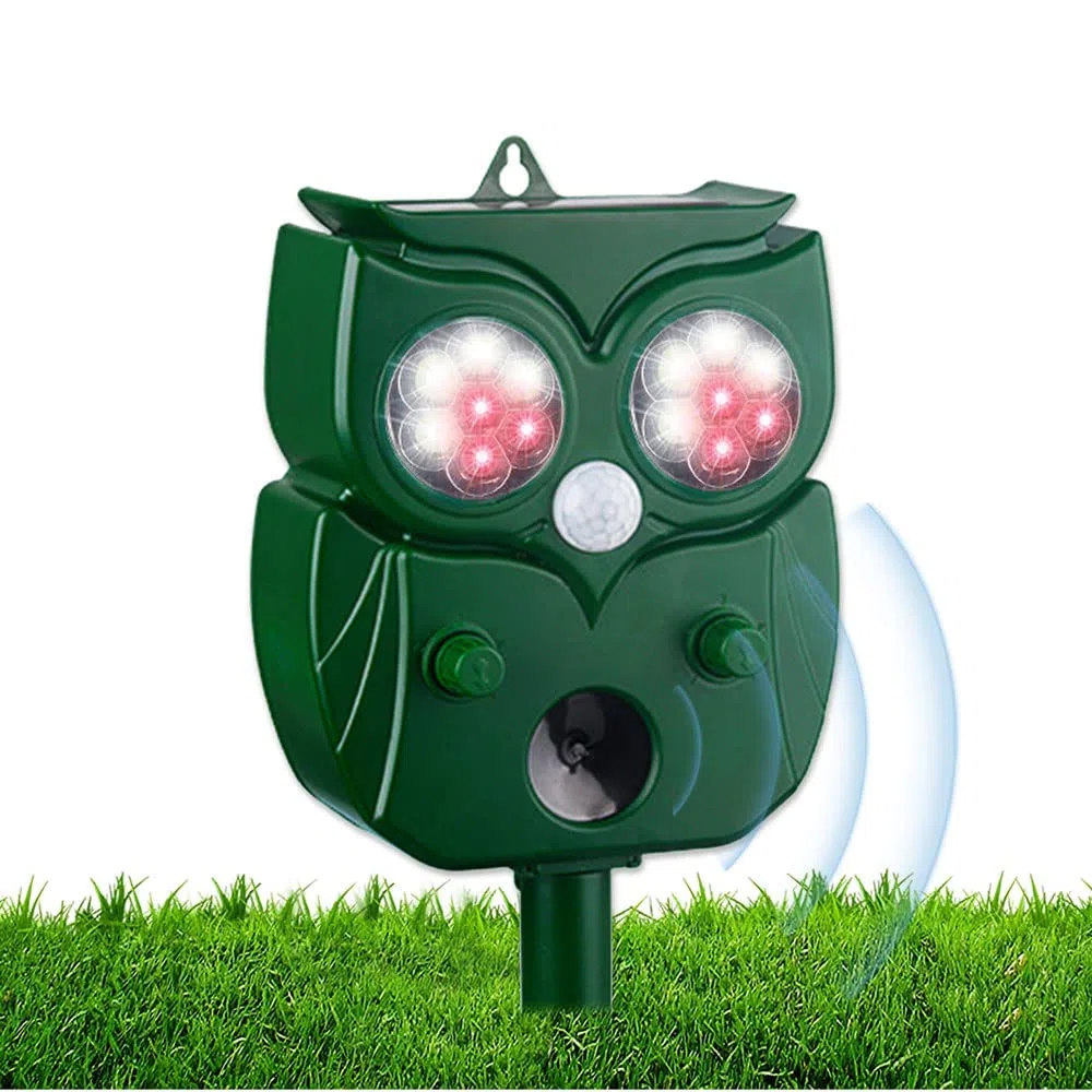 Repellente per Gatti, Ultrasuoni Repellente Gatti Solare con Flash LED, Ultrasound Repellente per Animali, IP65 Impermeabile per Cani, Uccelli, Topi, Volpi