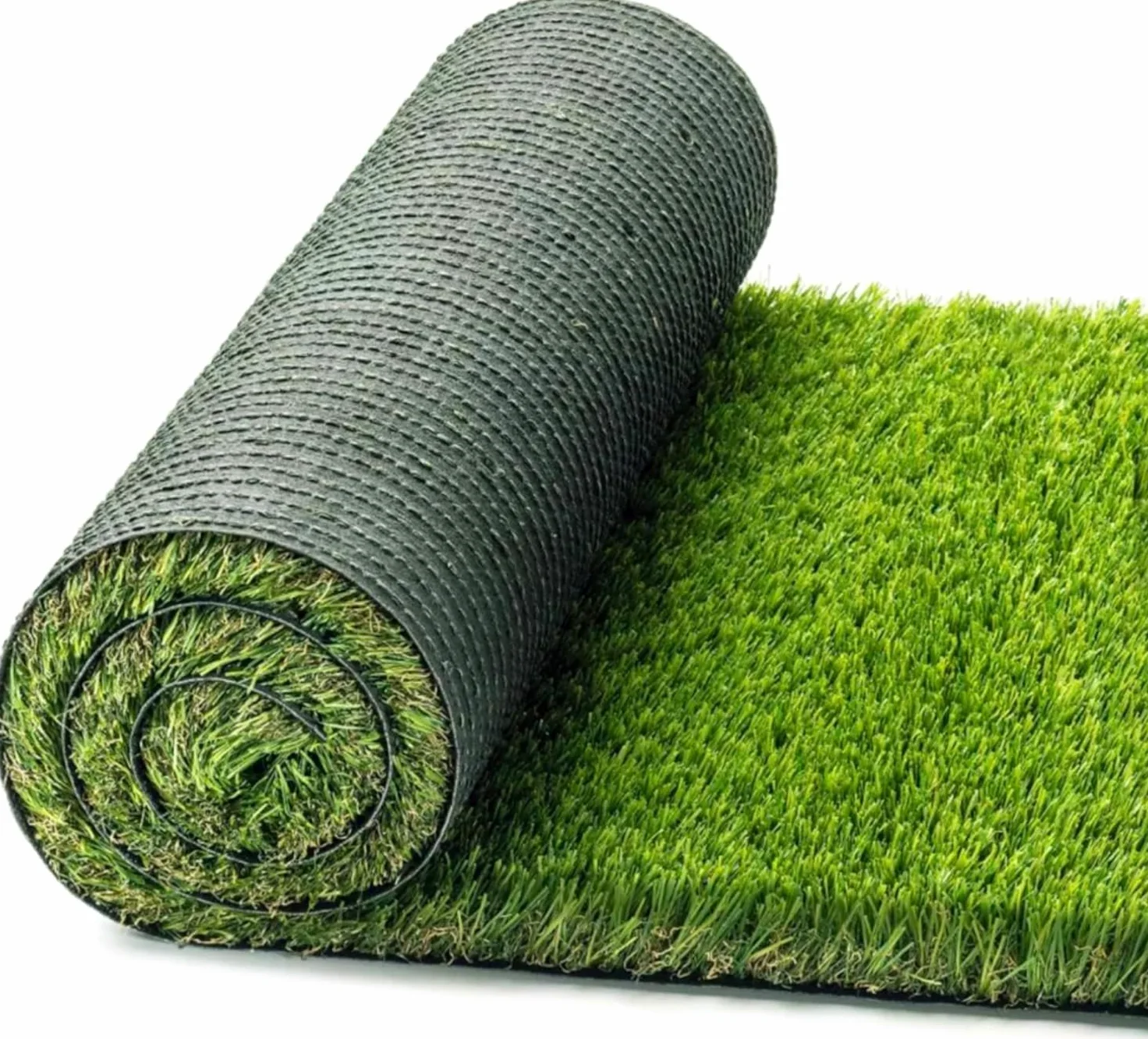 OLIVO.Shop - LUXURY SOFT GRASS GREEN Erba sintetica per giardini e terrazze, Prato sintetico 40 mm drenante, Manto erboso a rotoli artificiale, varie misure (Metri 1x1)