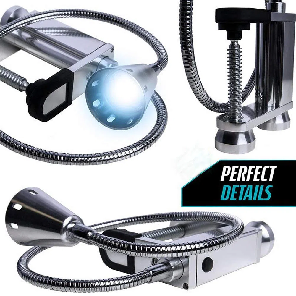 Luce per Barbecue con 12 Luci a LED, Magnetica a 360° Super Bright led per barbecue, lampada magnetica barbecue per Esterni, Grill, Torcia, Lampada da Lavoro, Officina, Attrezzi, Fissaggio a Vite