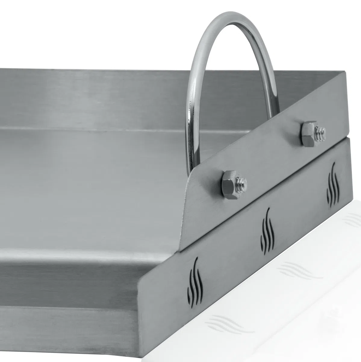 BBQ-Toro, piastra universale in acciaio inox per grill, piastra per BBQ, rettangolare
