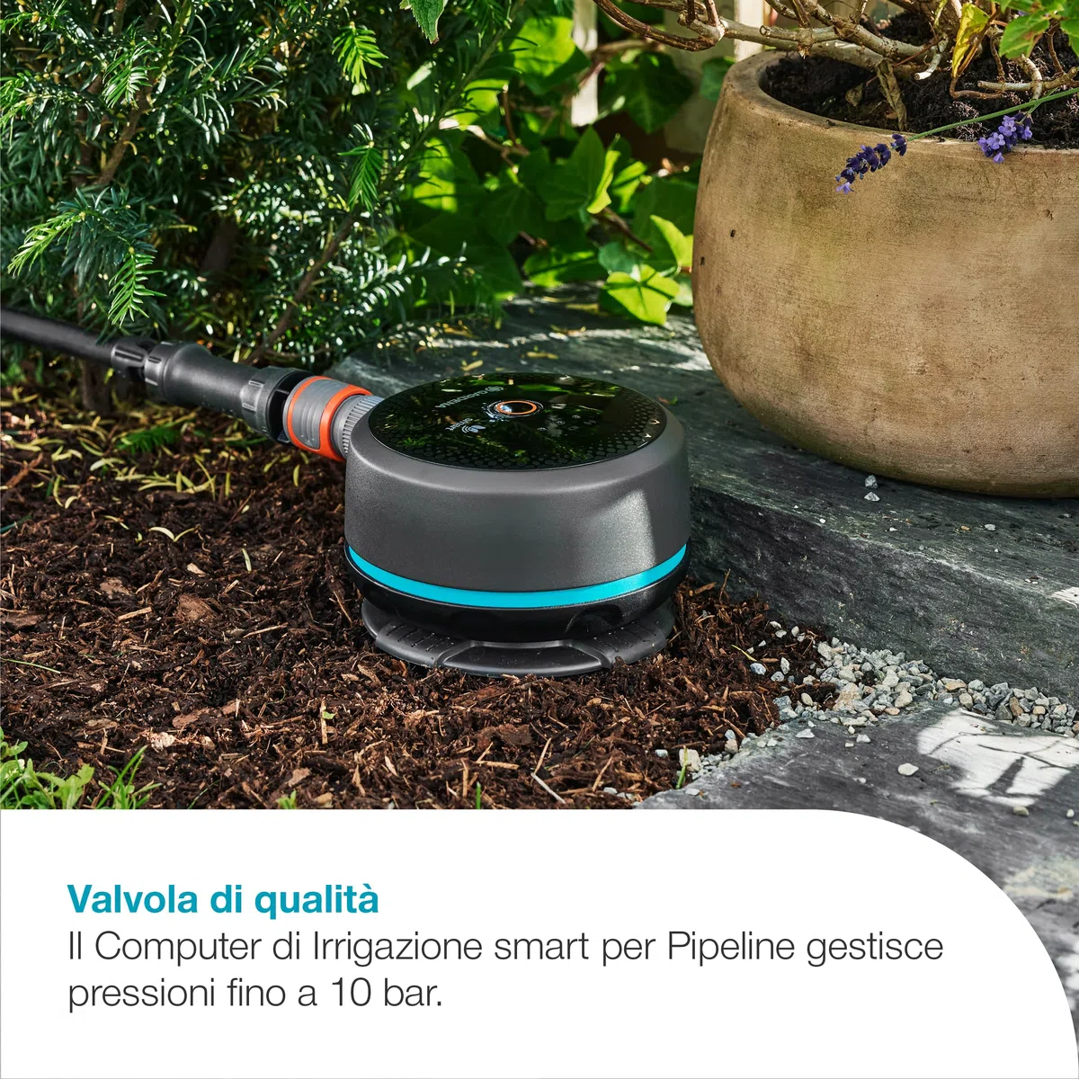 Gardena Computer per Irrigazione smart Pipeline Pipeline; computer per irrigazione; smart: Irrigazione basata sui dati*, Integrazione con smart home* (19050-20)