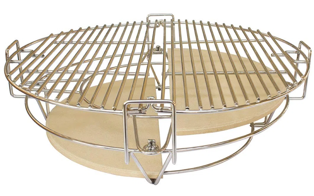 Ynni Kamado TQHMPS305 - Coppia di deflettori di calore per pizza ad alta temperatura, 30,5 cm, extra spessi e ad alta temperatura, per barbecue, 30,5 cm, TQHMPS305
