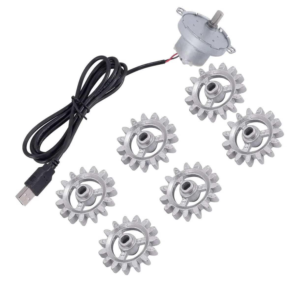 Rotazione automatica Spiedino Grill Strumenti Metallo BBQ Telaio Rotante Ingranaggio Con USB Motore DIY Automatico Rotazione Telaio Utensili Set