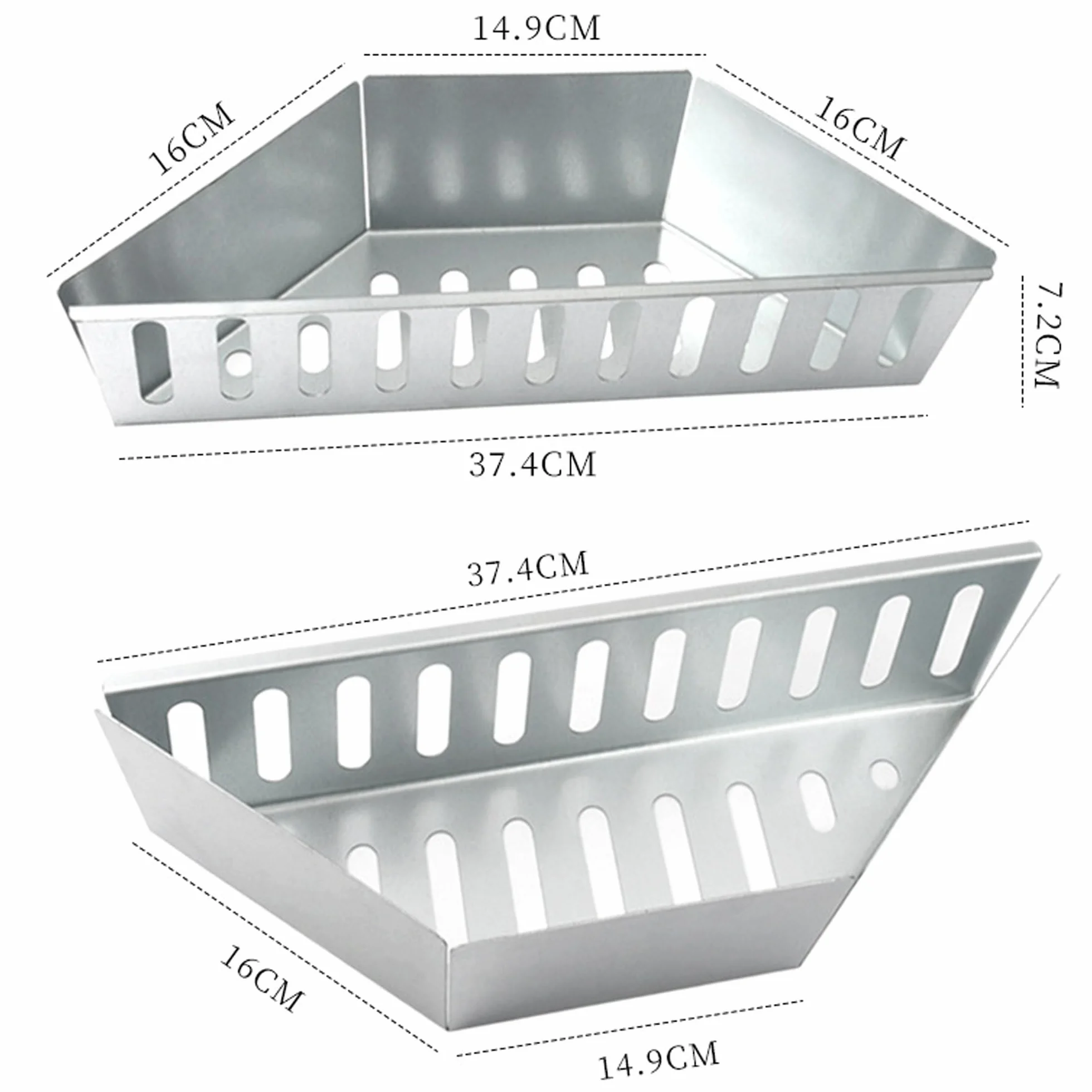 Cestino per Carbonella da Barbecue in Acciaio Inox BBQ Charcoal Basket, Pezzi per un Calore Uniforme Nella Griglia Del Bollitore, Cestino Di Carbone, Facile Da Pulire e Sovrappostibile