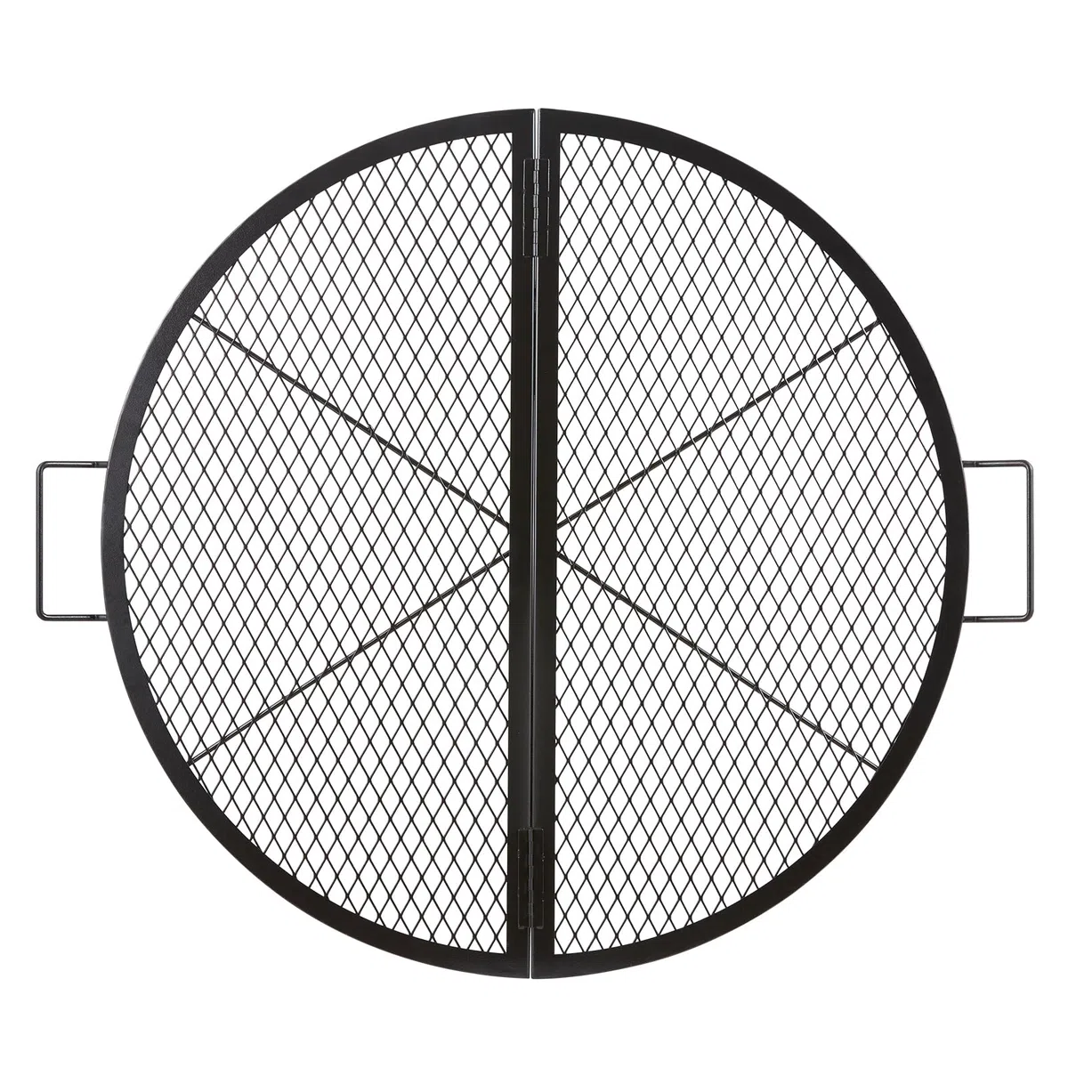 VEVOR Griglia per Barbecue in Acciaio Rotonda Portatile Pieghevole, Diametro 91 cm, Portata max. 20 kg, Materiale Utensili per BBQ Affumicatori, Braciere, Picnic, Campeggio, Viaggio, Giardino, Cortile