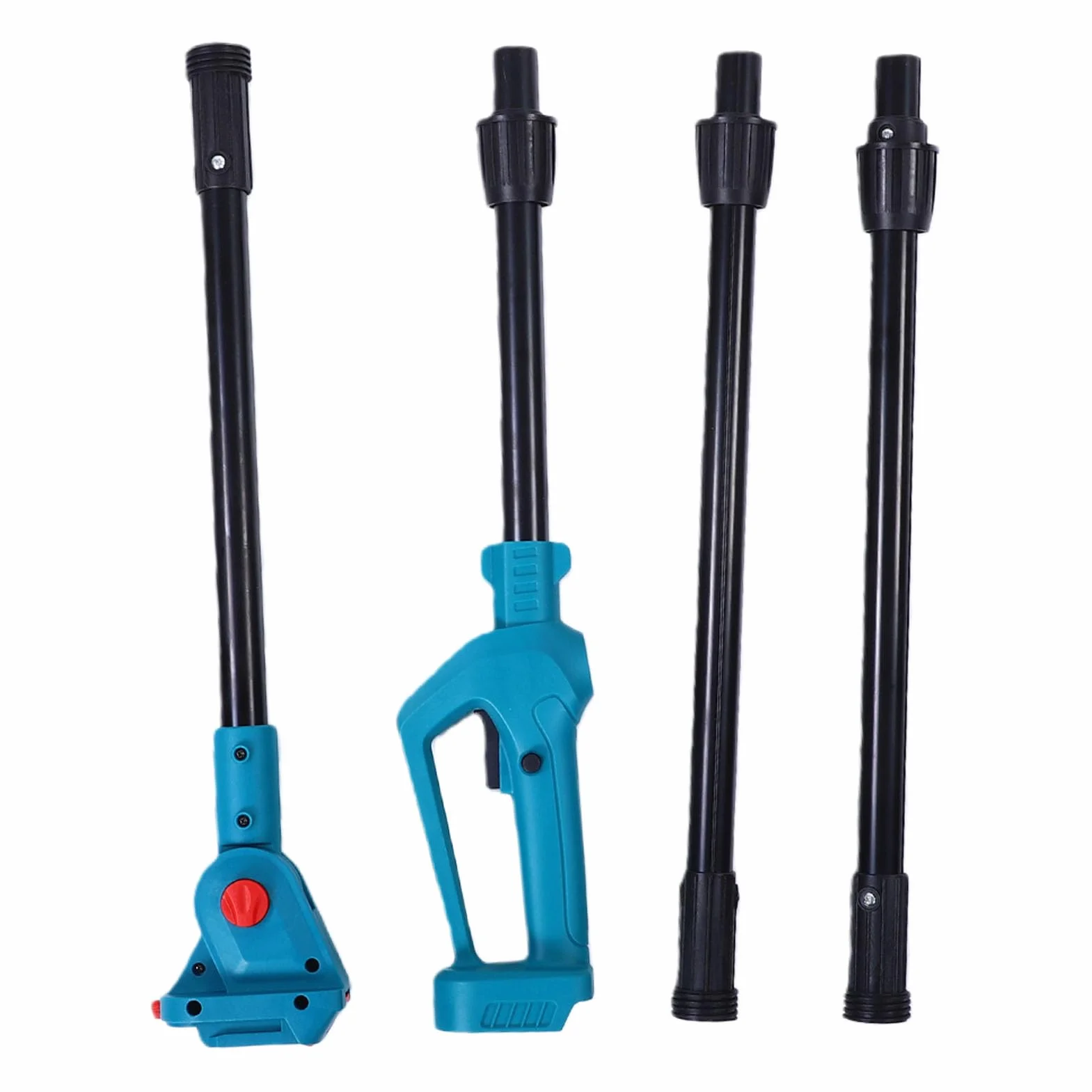 GLOGLOW Asta di Prolunga per Motosega Elettrica, Impugnatura in Alluminio Regolabile da 1,2 a 2,4 M, Decespugliatore a Lunga Portata per Lavori in Giardino e Potatura di Alberi