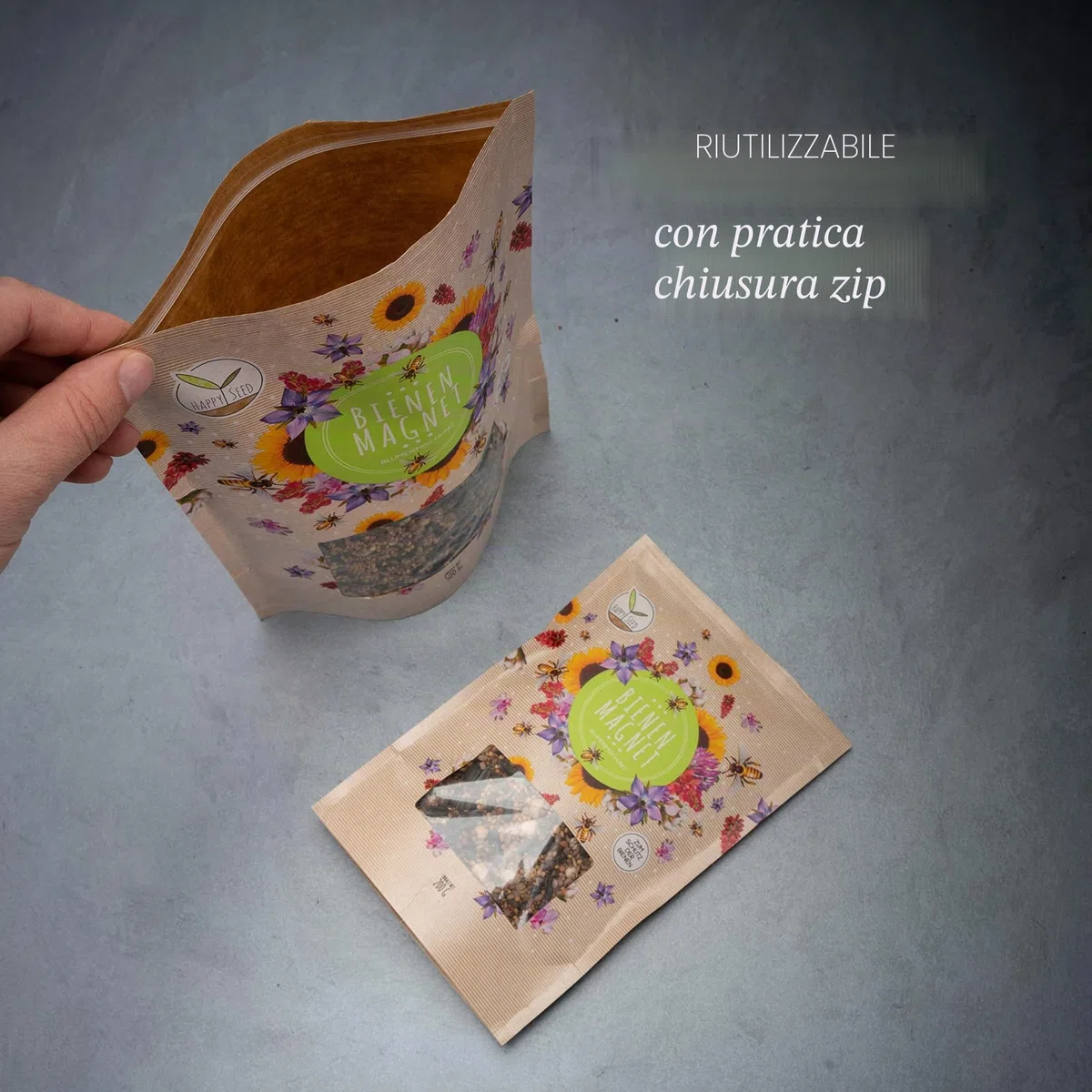 500 g di semi di prato fiorito per un colorato pascolo per le api - miscela di semi di fiori selvatici colorati e ricchi di nettare per api e farfalle (incluso eBook GRATUITO)