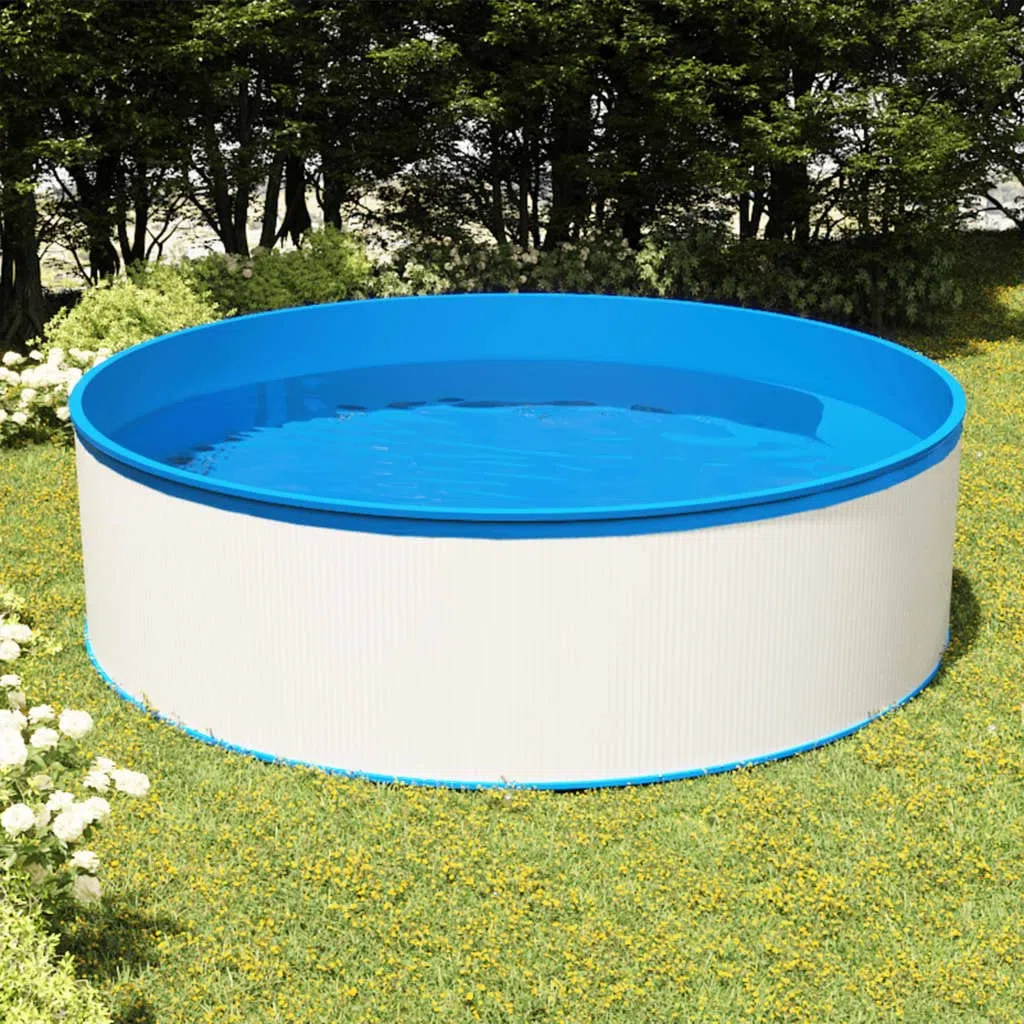 Piscina per bambini 350 x 90 cm in acciaio con rivestimento in PVC, skimmer sospeso con pompa 1700 l h 12 V per piscine fuori terra, estate cura dell'acqua