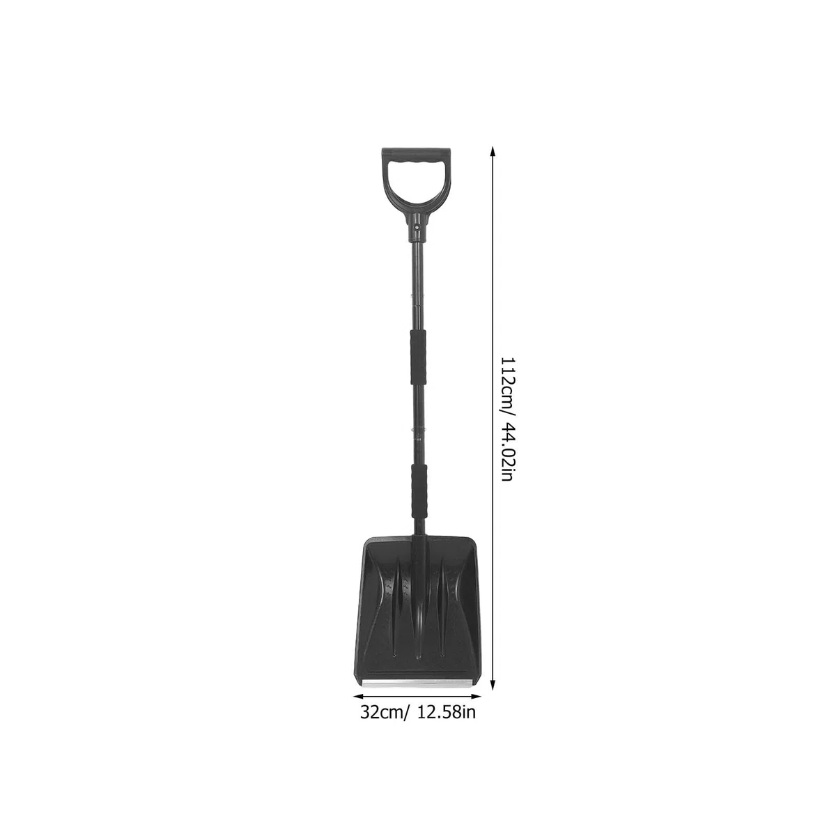 Yardenfun Pala da neve, pala da neve di emergenza per vialetto con manico in spugna, staccabile per la rimozione del ghiaccio per casa, giardino, campeggio, fango