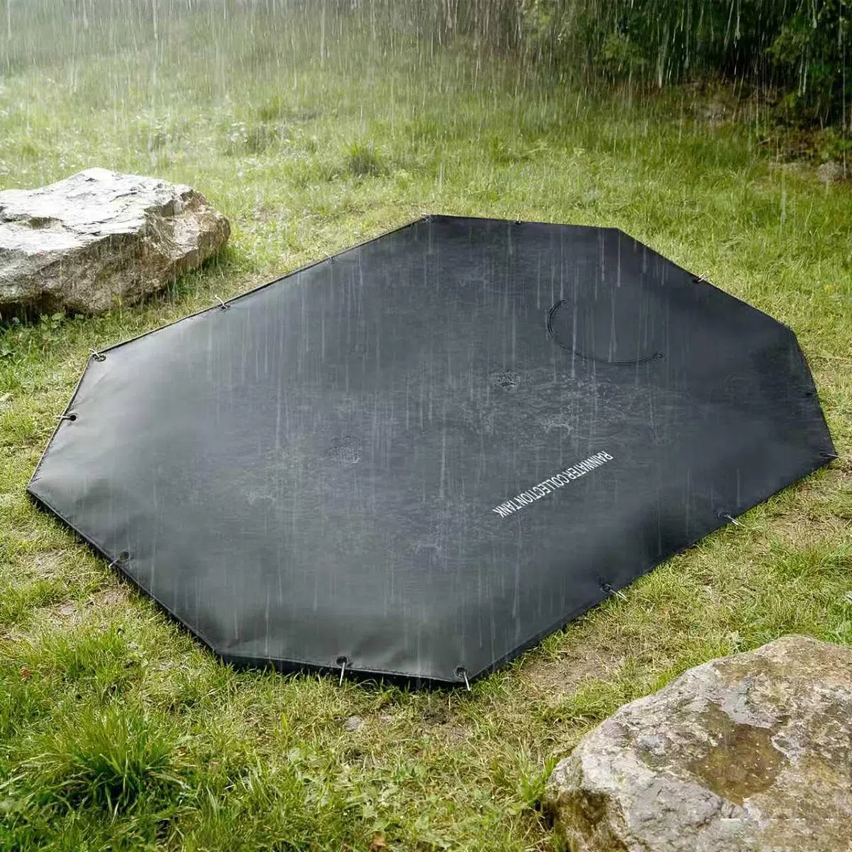 di raccolta 'acqua,Serbatoio sepolto 'acqua piova,Collettore per cortile - Per aiuola, pedonale, irrigazione, carrozzabile, terrazza, prato