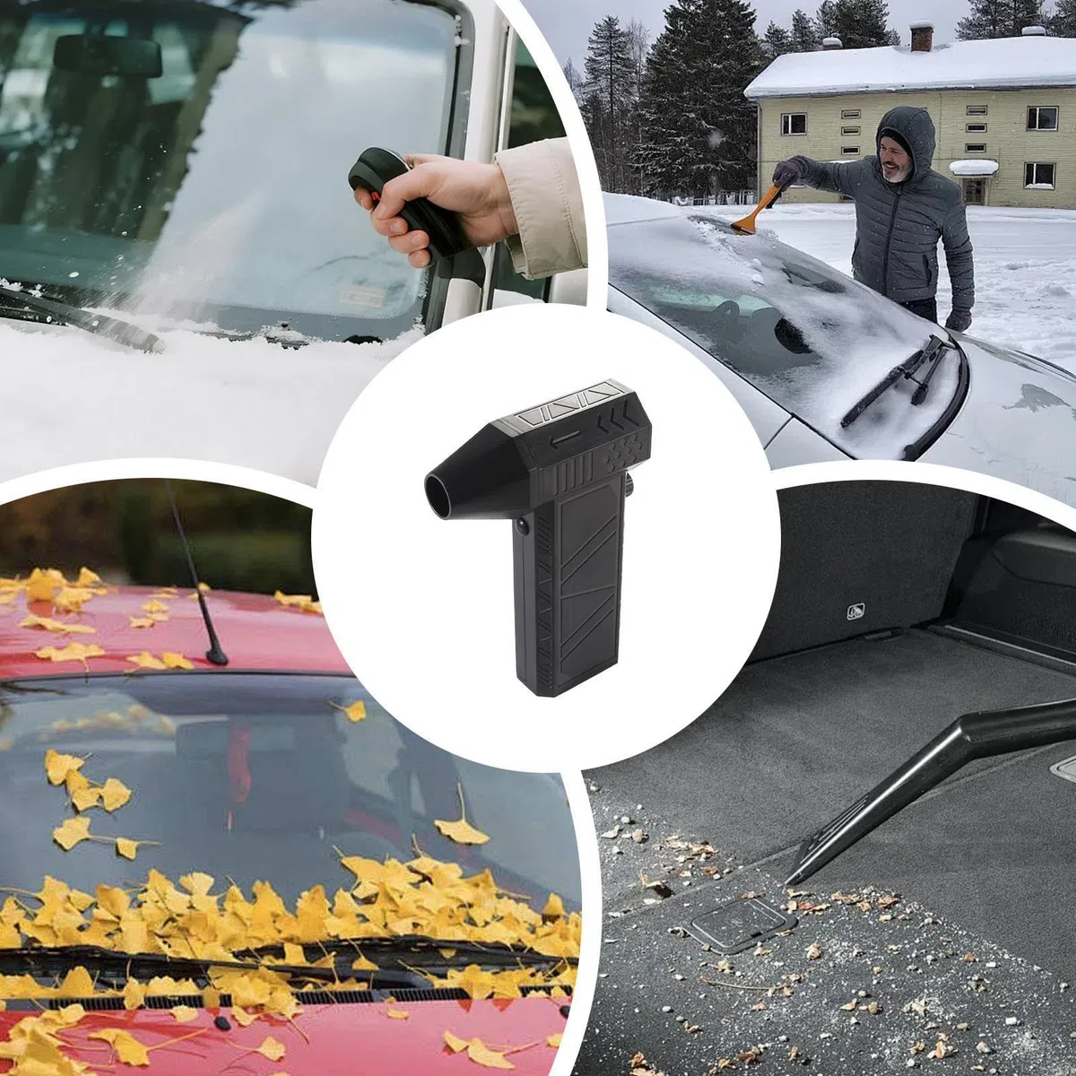 Soffiatore Di Neve Portatile Soffiatore Per Polvere E Foglie | Macchina a Mano per Pulizia Foglie Per Giardino, Patio, Garage, Casa, Prato, Appartamento, Cortile e Uso Commerciale