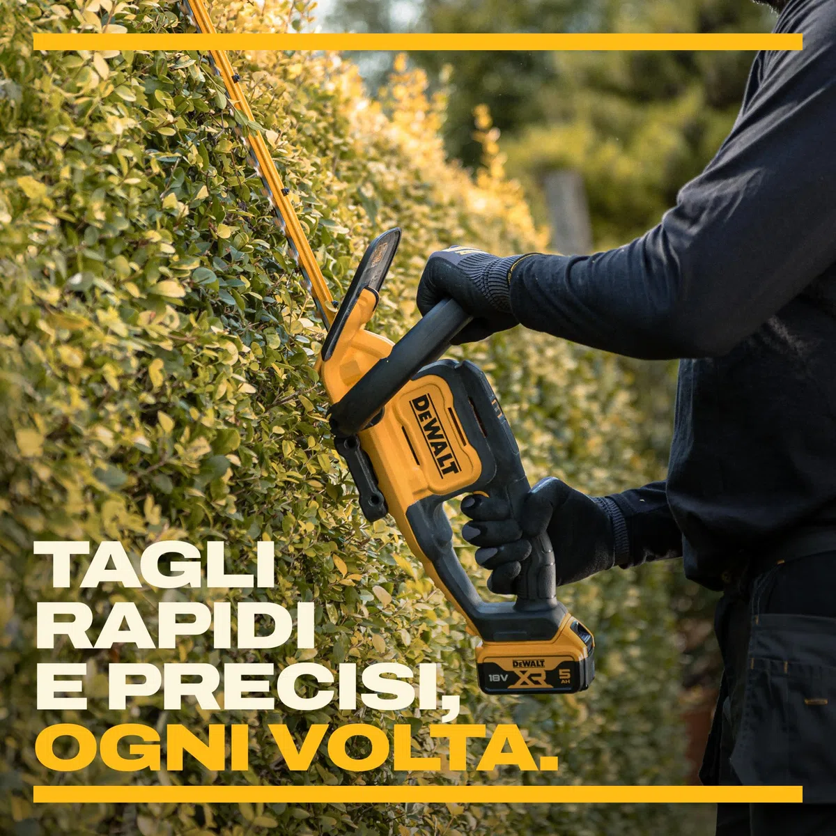 DEWALT 18V XR 55cm 25mm tagliasiepi - solo utensile, DCMHT564N-XJ