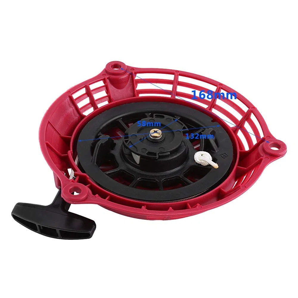 Nikou Avviamento a Strappo Generatore, Gruppo di Accensione Avviamento a Strappo Sostituzione per Generatore Ho-n-da GC135, GC160, GCV135, GCV160, EN2000 (Rosso)