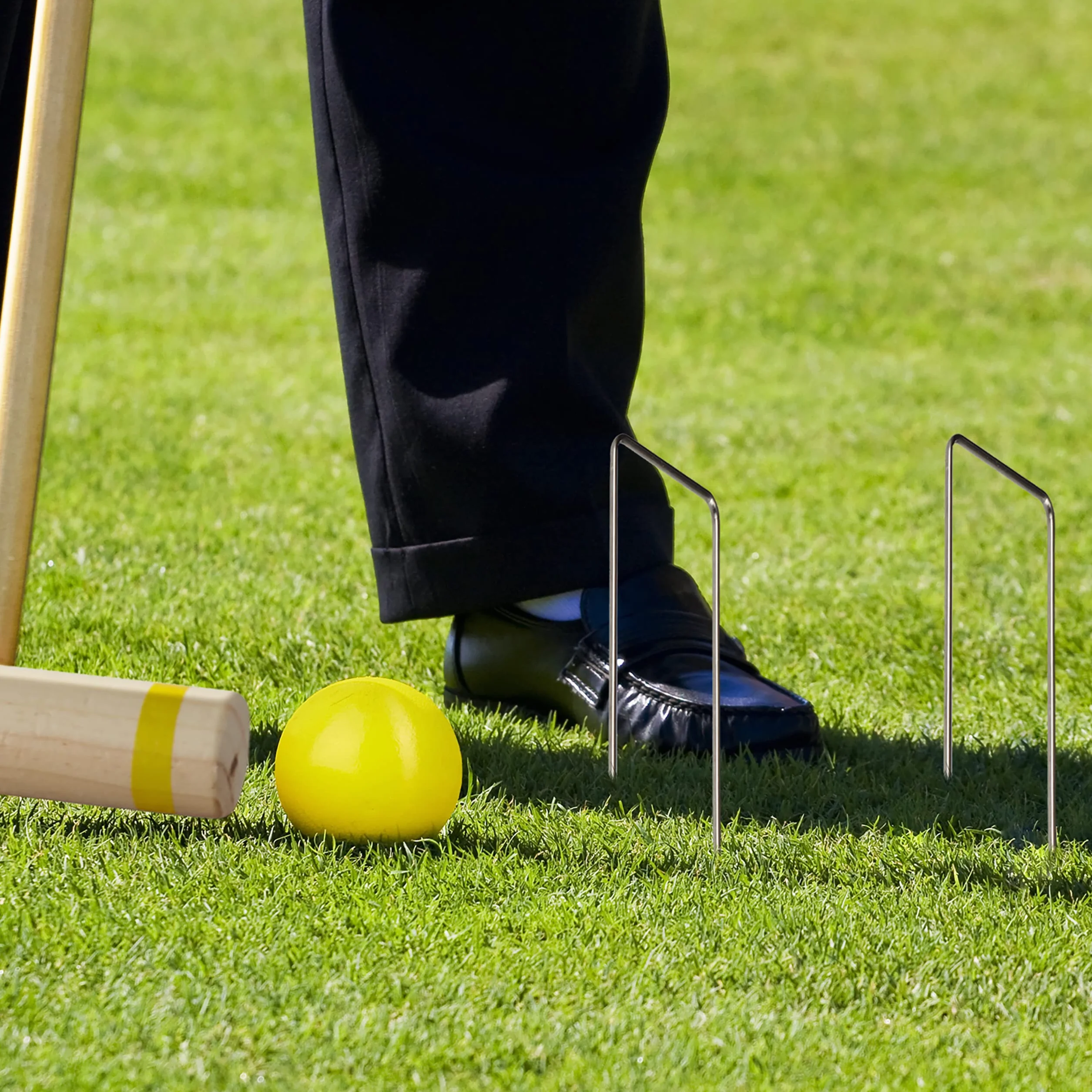 Relaxdays Set da 20 Archetti da Croquet, Gioco da Giardino per Bambini e Adulti, Archi a U, Outdoor, Acciaio, Argentato