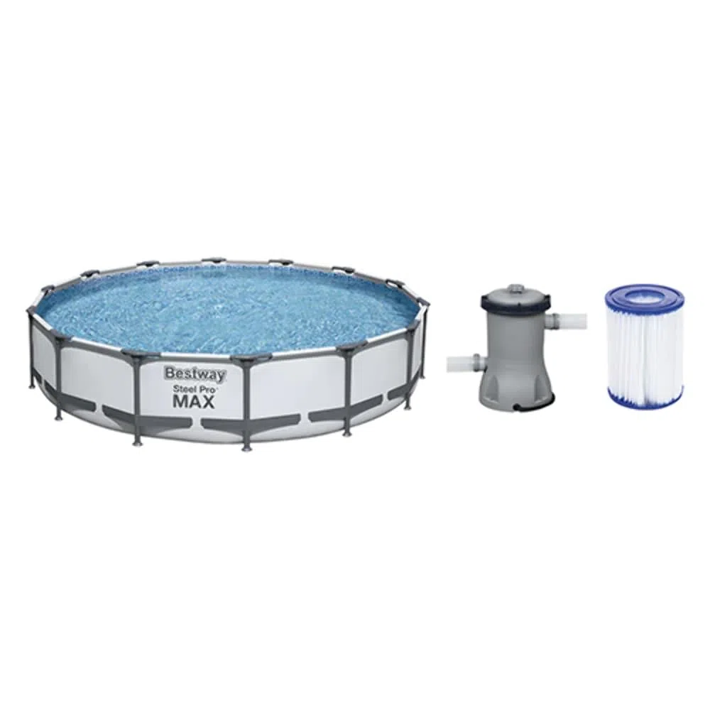 PISCINA STEEL PRO MAX FUORI TERRA ROTONDA cm 427 x 84
