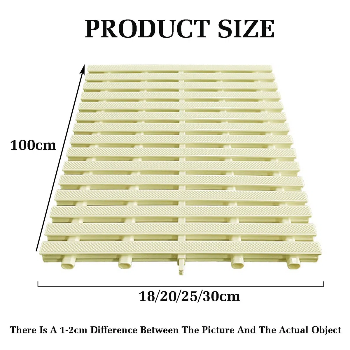 Generico Set di 6 Griglie di Troppo Pieno per Piscina in ABS (18 x 100 cm) - Copertura per Scarico Doccia e Filtro per Pavimento per Interni/Esterni, Ideale per Piscine, bagni e Zone umide.