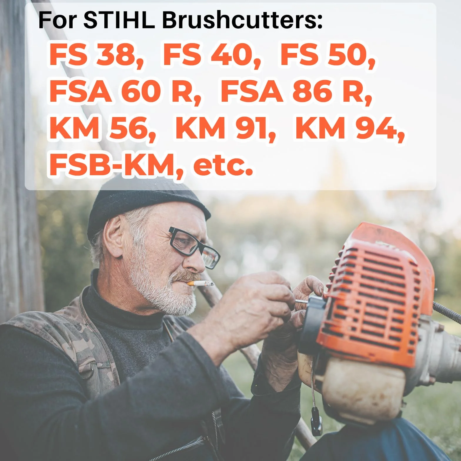 Polycut 6-2 Testina per STIHL FS38 FSA60R FSA86R FS40 FS50, Ricambi FSA 60 R Testina FS 38 Decespugliatore Accessorio, con 4 Ricambi (1 Pack)