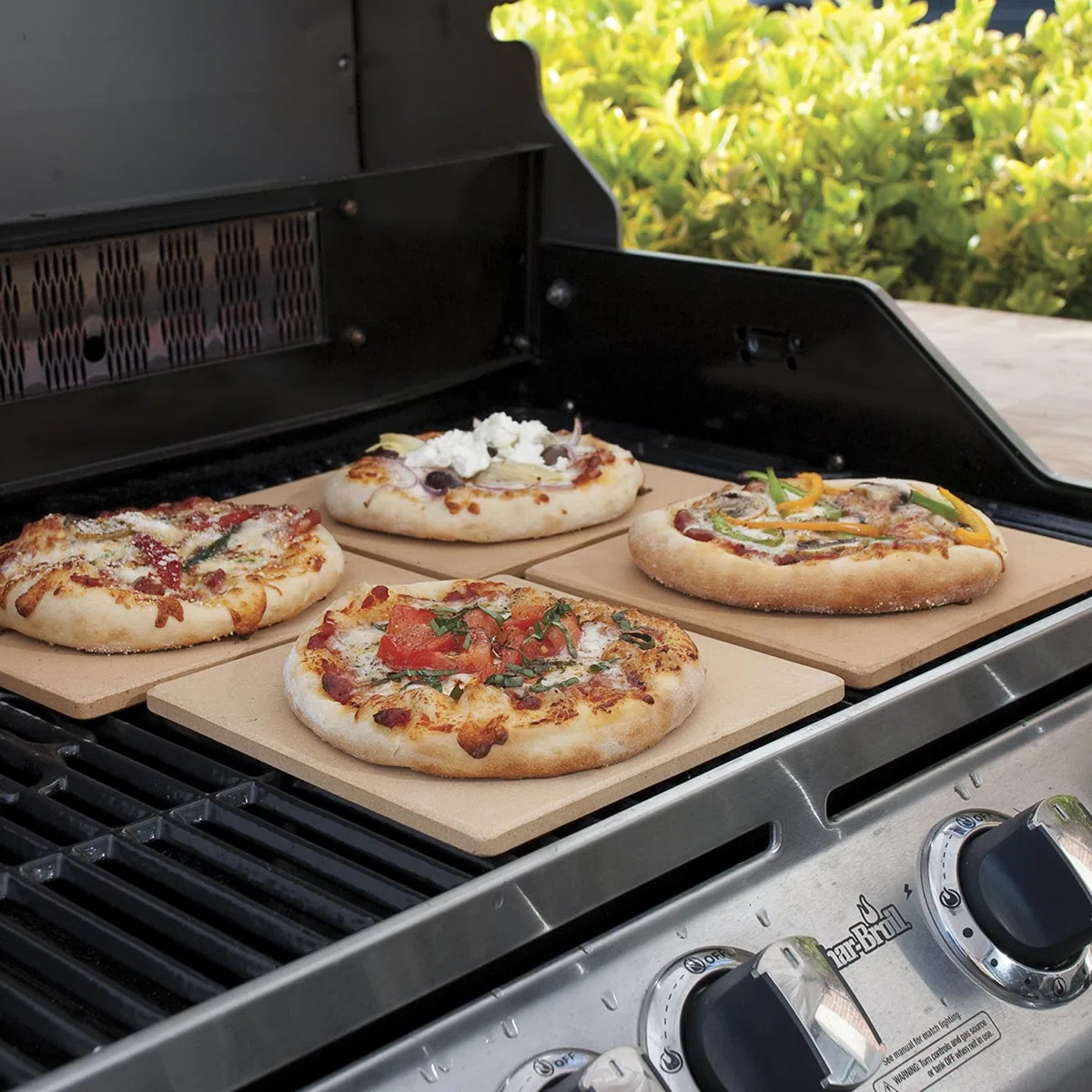 Pizzacraft Mini-Piastrelle in Pietra quadrate per Pizza