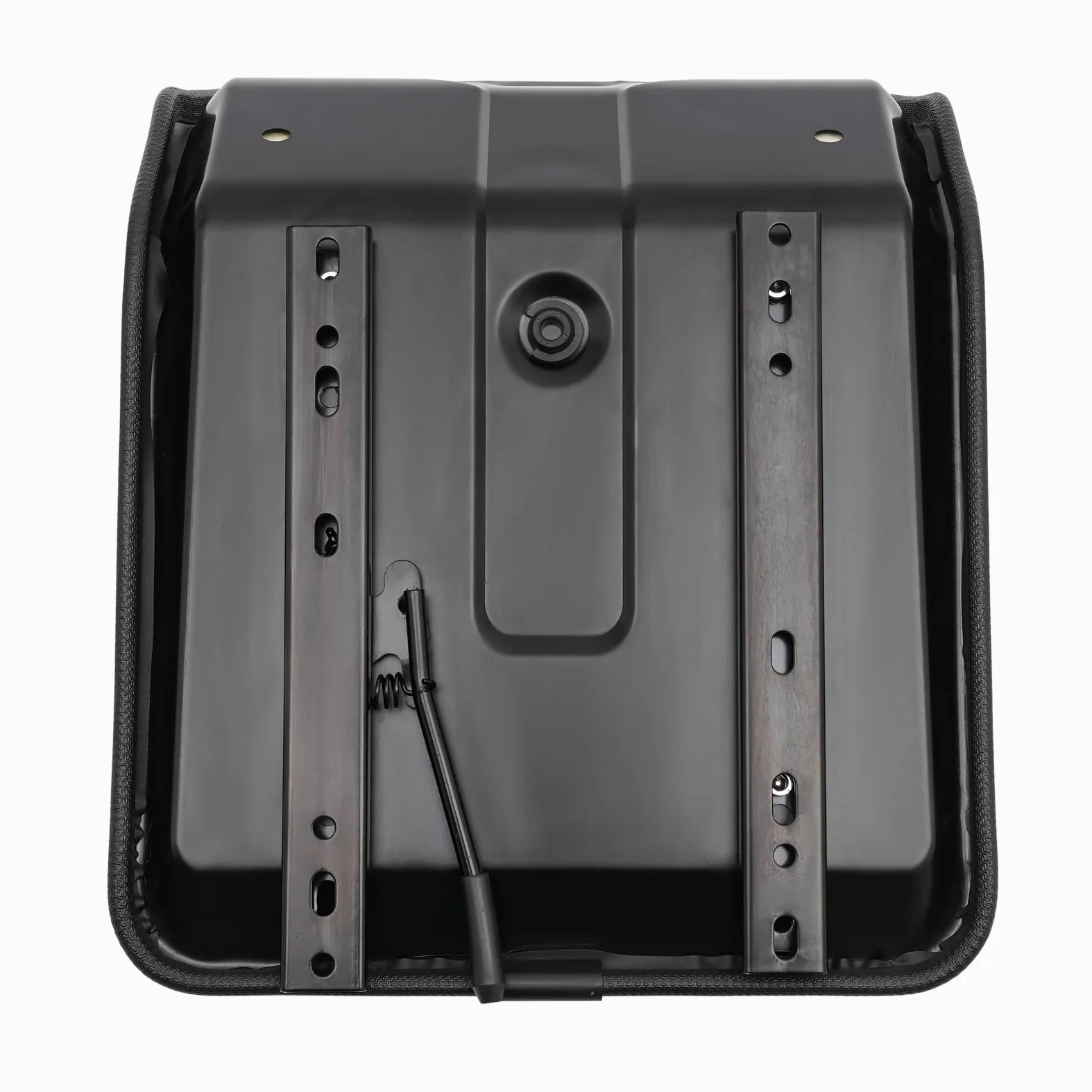 Sedile multiangolo, mini escavatore sedile in PVC con schienale regolabile, trattore prato, mini escavatore sedile (nero)