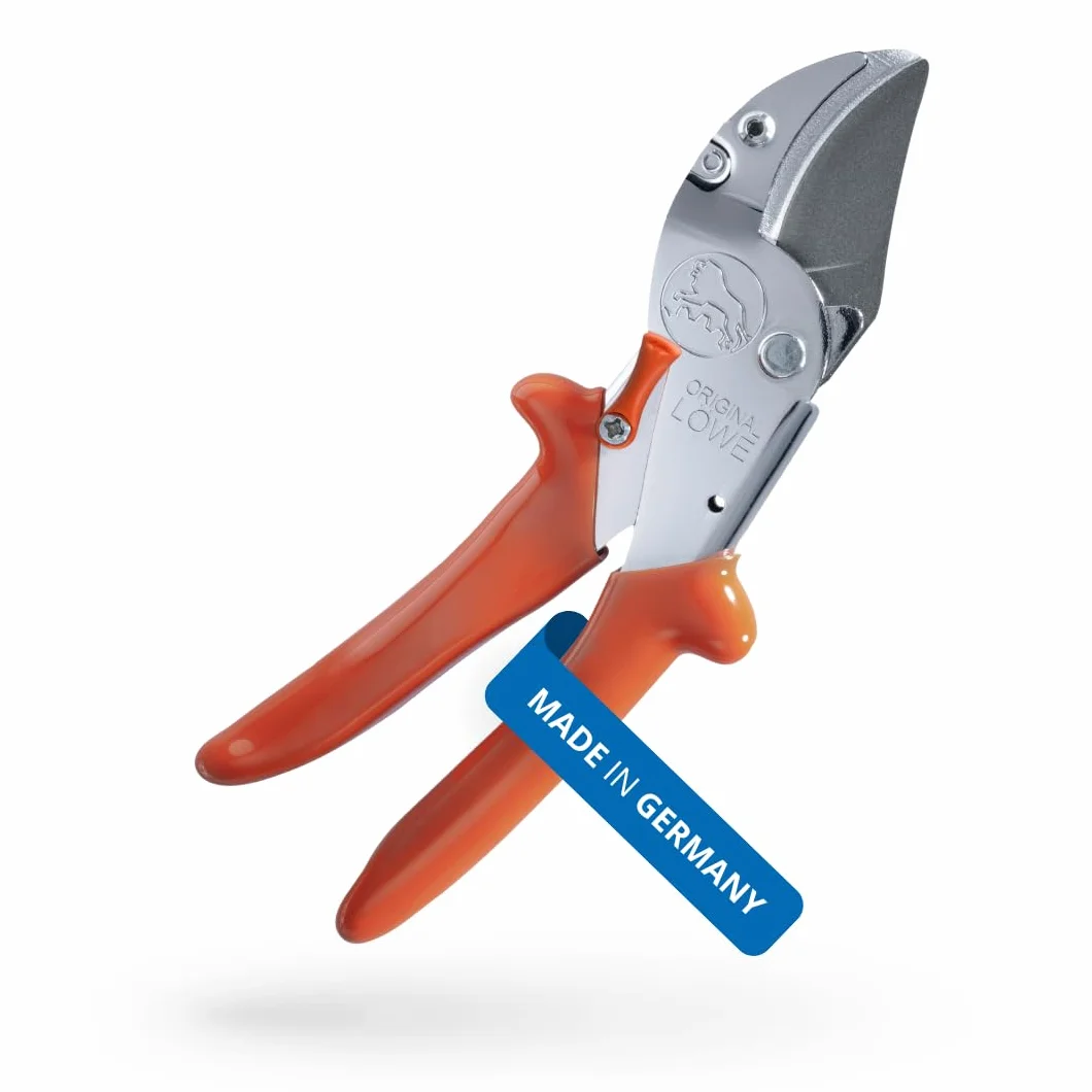 Original LÖWE 10 cesoie professionali da giardino 10.107 con geometria bypass, forbici affilate con manici ergonomici e rivestimento antiaderente su lama in acciaio