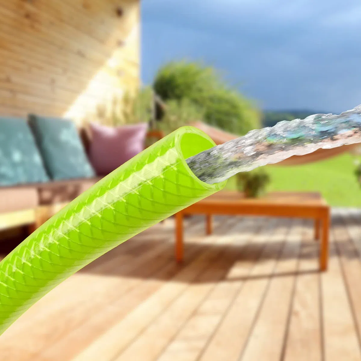 TATAY Kit Tubo Giardino Ø5/8" 15mm 3 Strati Rinforzati Rinforzo Intrecciato