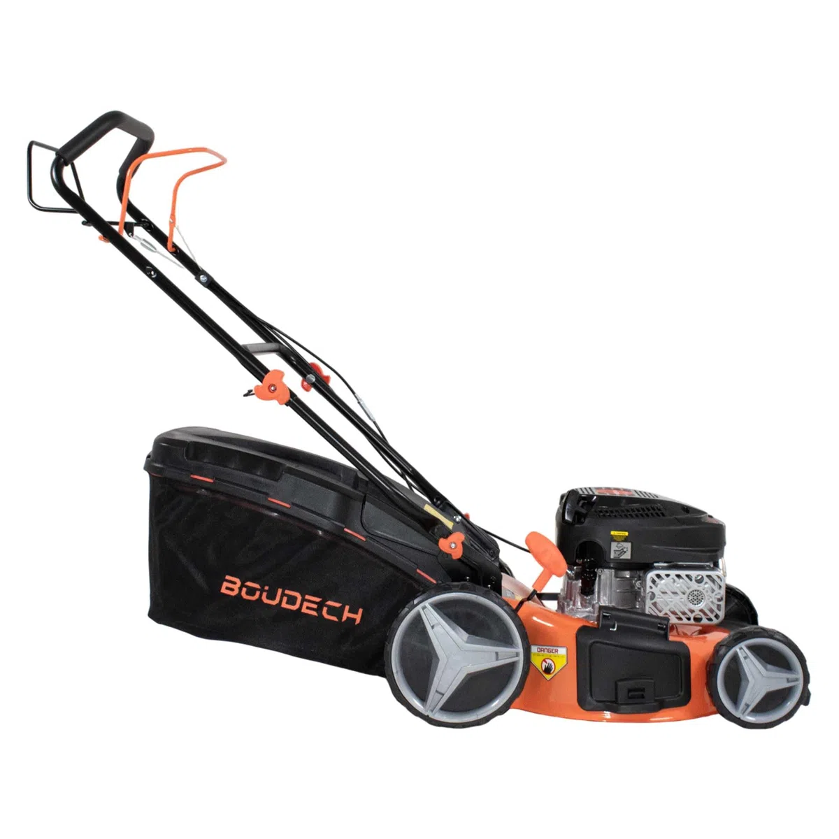 Boudech Jukut 170 - Tosaerba a Trazione Motore 4 Tempi a Scoppio Benzina 170cc 3.5HP Taglio 30-80 mm con Funzione Pacciamatura Nero