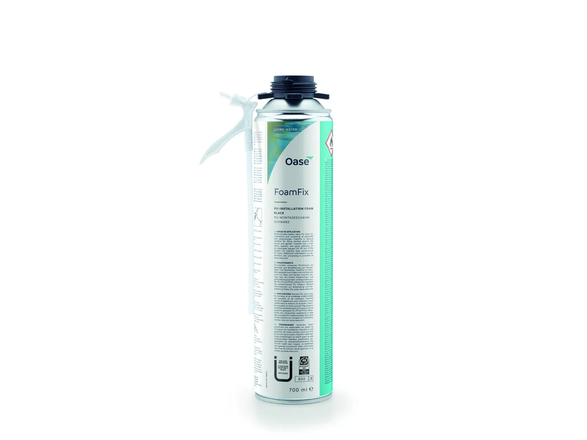 Oase 70972 FoamFix - Schiuma di Montaggio, Cartuccia in Schiuma PU, riempie cavità negli stagni, Elevata Resistenza ai Raggi UV