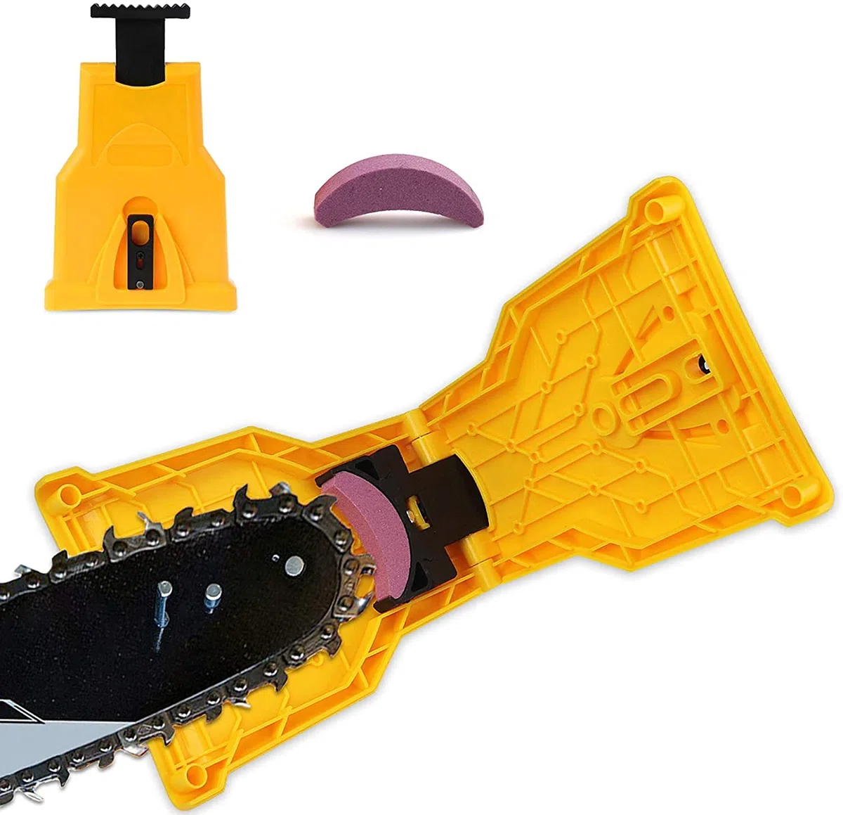 Kit per affilare i denti della motosega a montaggio portatile Macina con pietra affilaggio rapido Strumenti efficienti la il lavoro del legno affilatrice