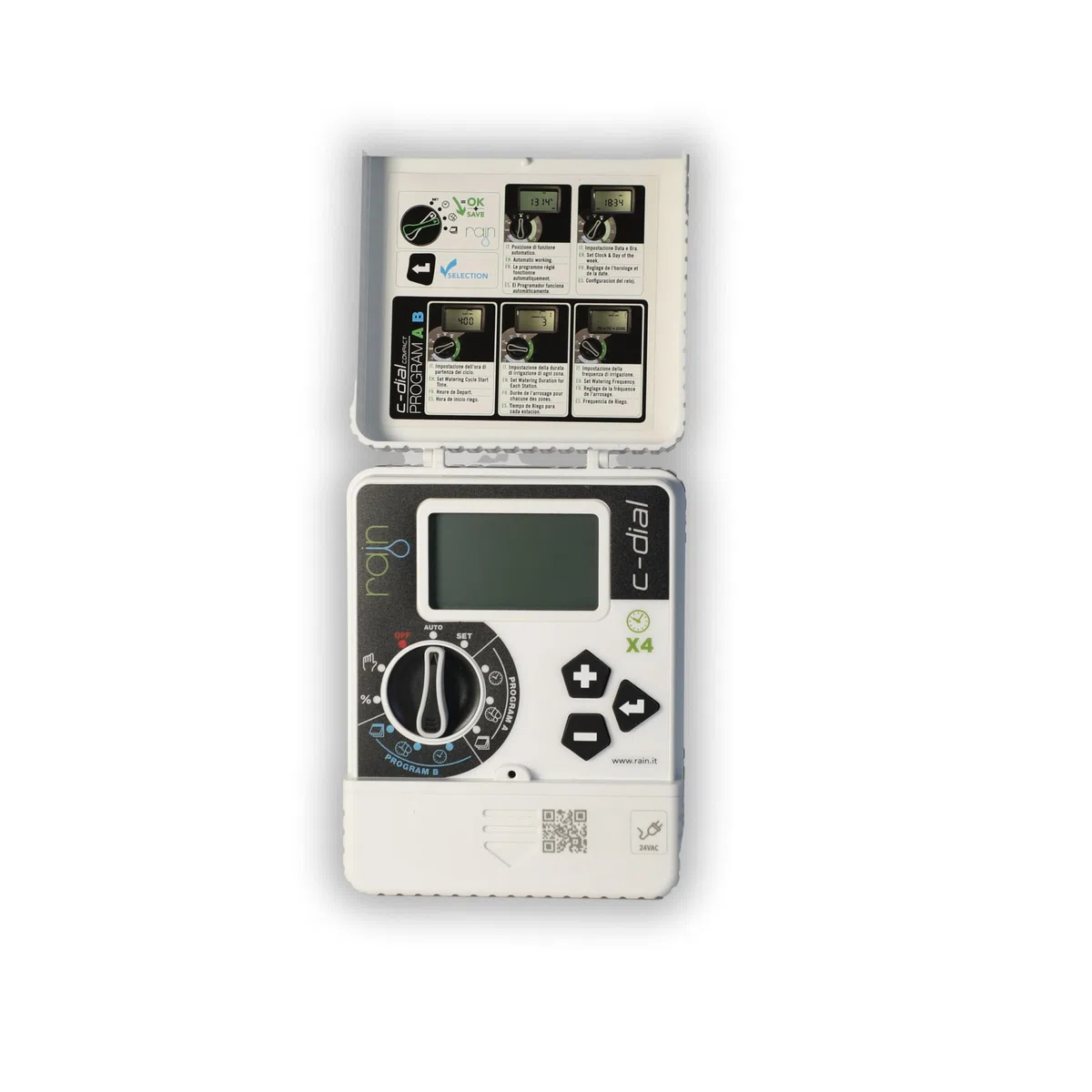 Rain Programmatore centralina irrigazione C-DIAL 24 VAC 6 Zone con trasformatore
