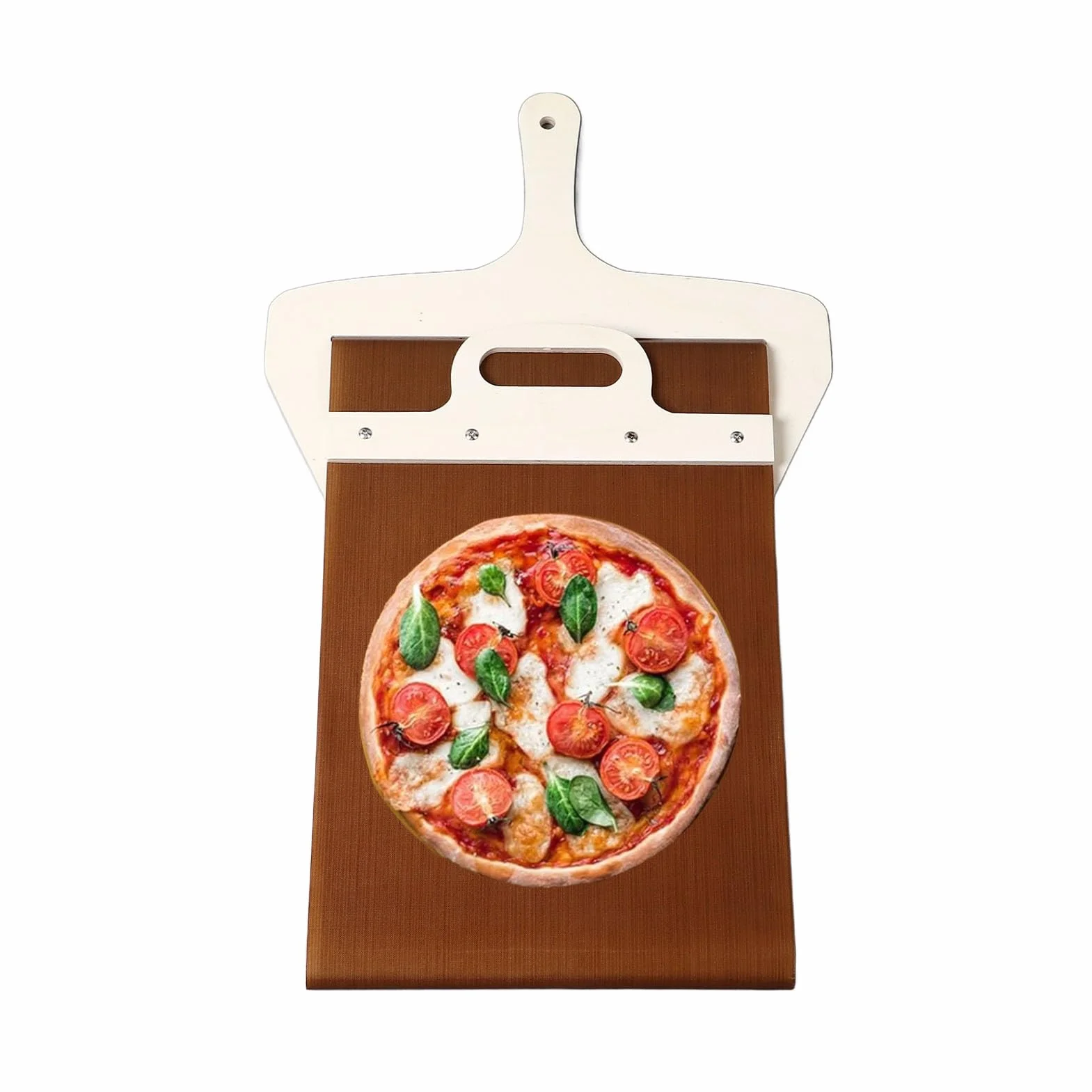 Pala per Pizza Scorrevole, Cursore per Pala per Pizza per Trasferimenti Torta di Pizza, Pala per Pizza Antiaderente Leggera con Manico, per Cuocere la Pizza Fatta in Casa in
