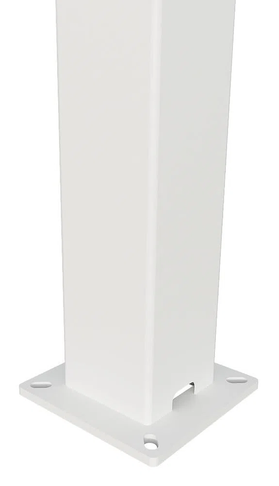 VERDELOOK | Pergola Bioclimatica Atena 100 Bianca 3x4 H2,5 m con Lamelle Orientabili, Pergola da Giardino in Alluminio con Arganello e Grondaia Integrata, Pali 10x10 cm