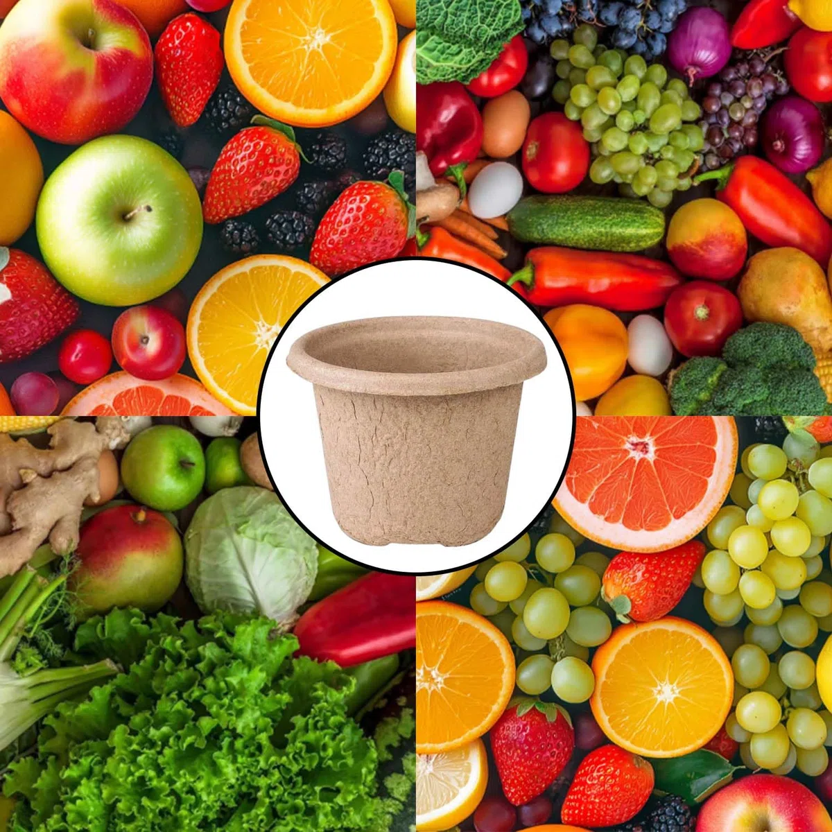 30 Pezzi Vasetti Per Piantine, Vasi Biodegradabil, Vasi Per Semi In Fibra Biodegradabile, Completo Con 30 Etichette In Plastica, Per La Propagazione Delle Piante, Semi, Fiori, Frutta e Verdura