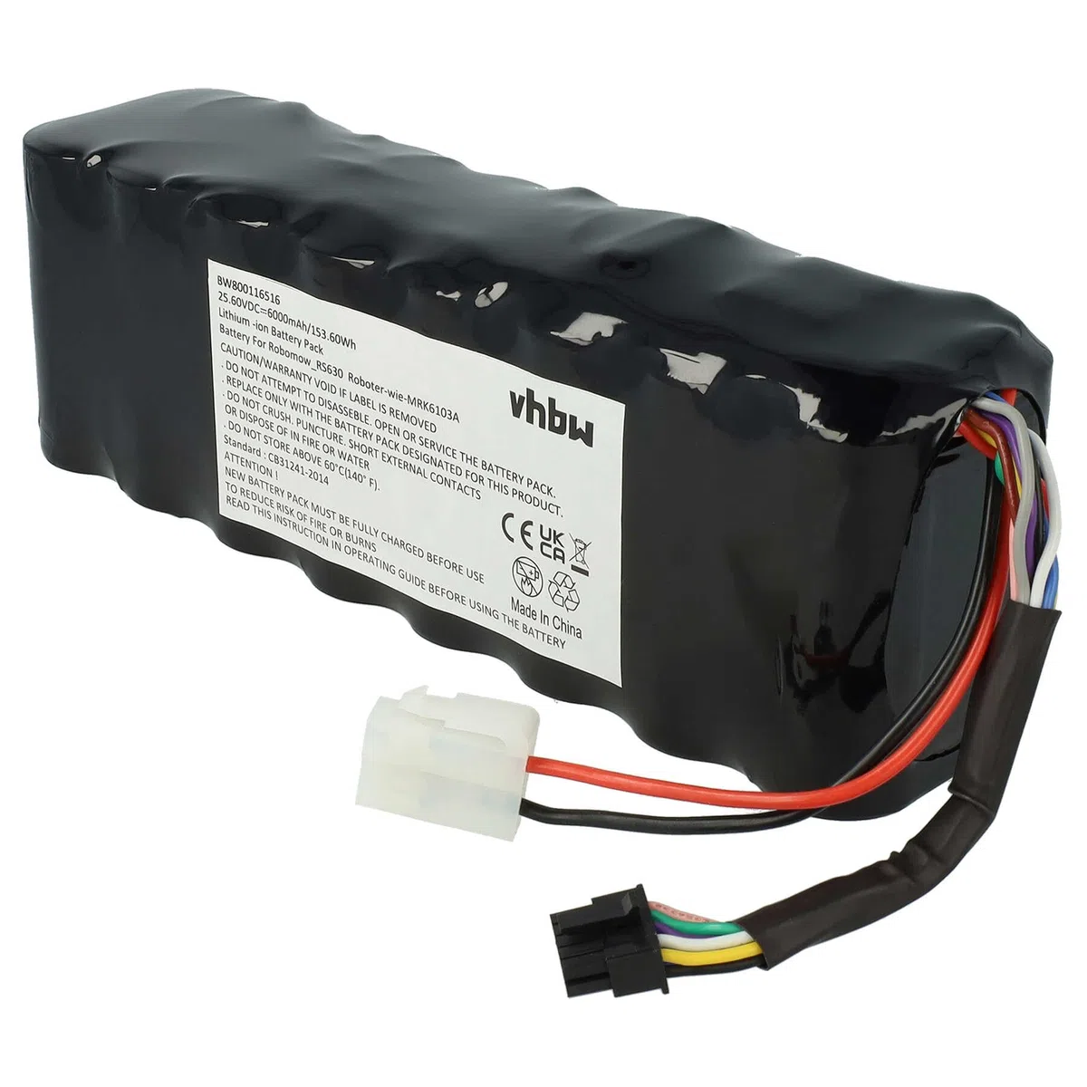 vhbw batteria compatibile con Robomow Premium RS635 Pro S, RS635, RS612, RS630, RS622 rasaerba 6000mAh 25,6V LiFePO4