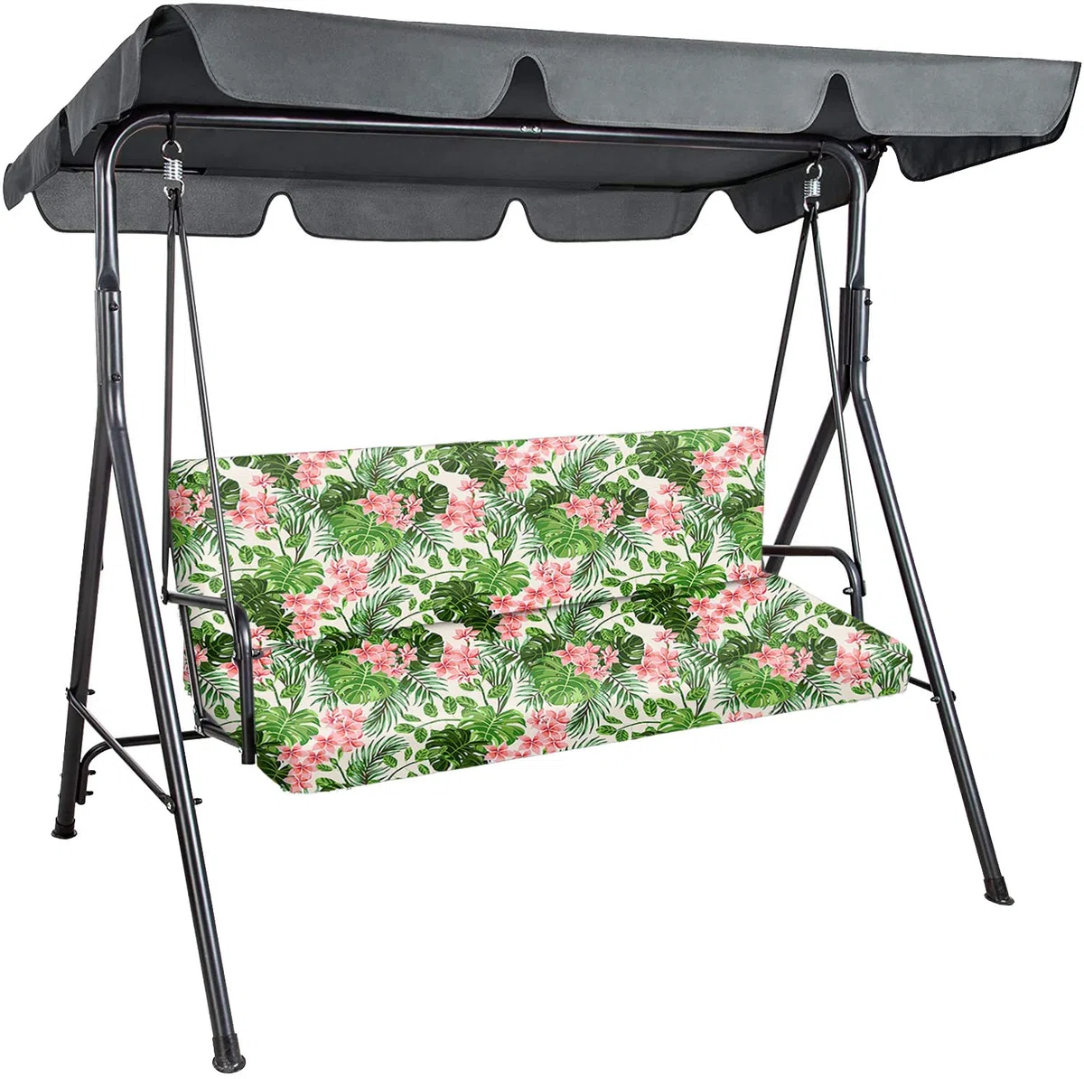 Ferocity Cuscino per panca da giardino, impermeabile, 185x50x50 cm, per mobili da giardino, per pallet, per esterni e patio, con schienale Glatt Palm Bright [133]