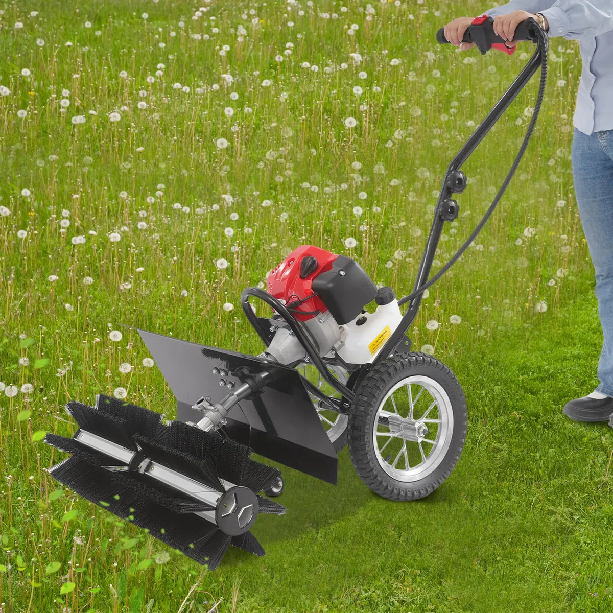 Spazzaneve a 2 tempi, 43 CC, spazzaneve 1,7 HP, scopa a benzina, spazzaneve per erba artificiale, erba naturale, marciapiedi