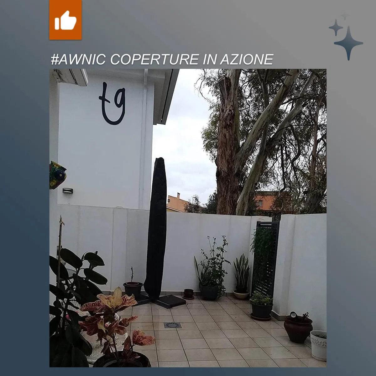 AWNIC Copri Ombrellone da Giardino Impermeabile, Resistente ai Raggi UV e agli Strappi Telo Ombrellone 3x4m Resistente allo Strappo Oxford Copertura Ombrellone da Giardino 265x40/70/50cm