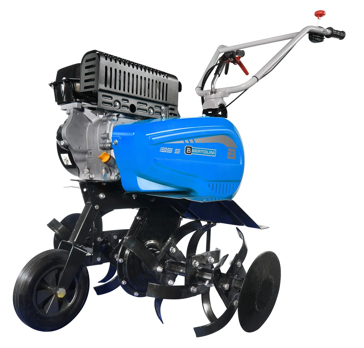 BERTOLINI Motozappa 195 S - Emak 5.7HP - 80cm - 2 Marce - Manubrio Registrabile in Altezza e lateralmente