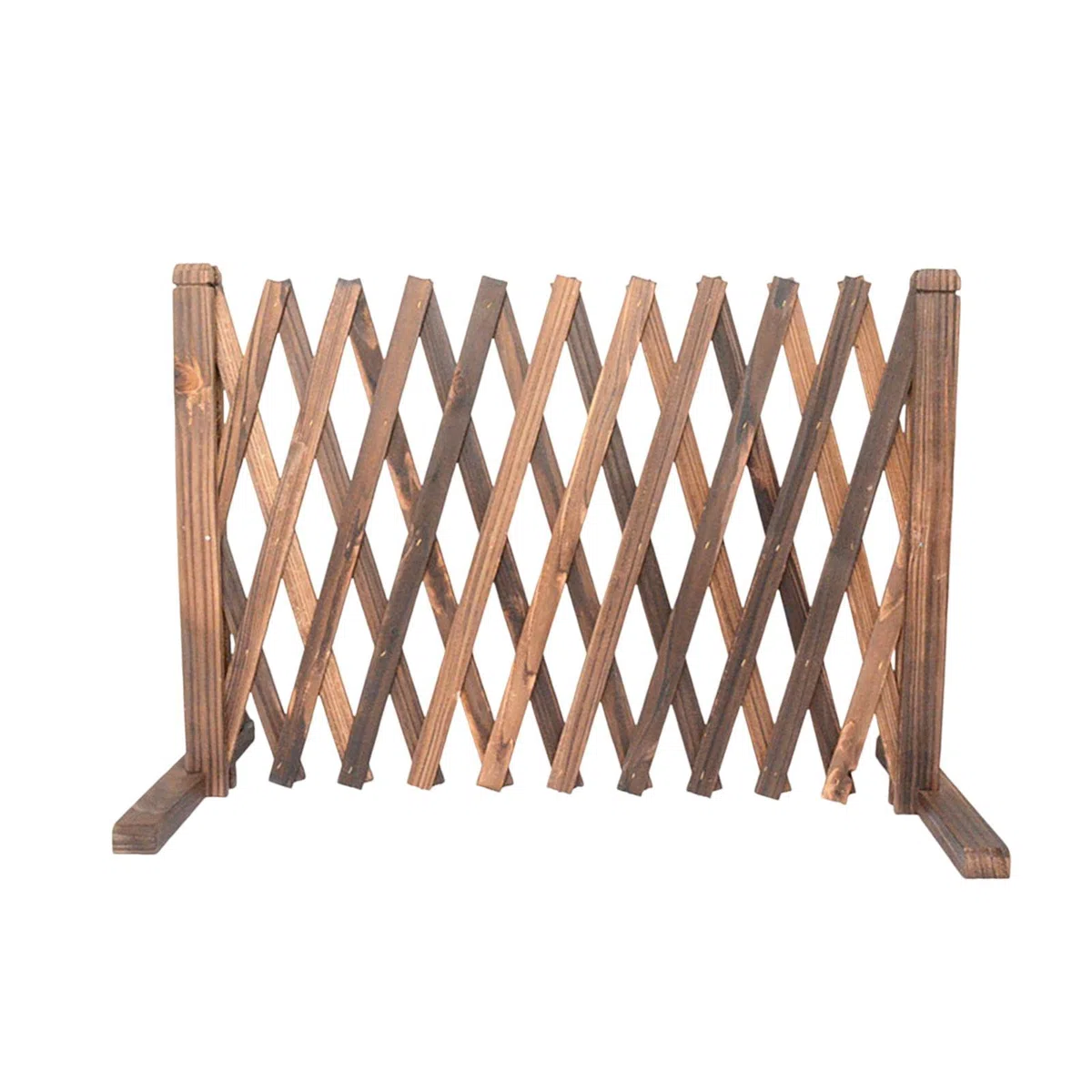 Recinzione in Legno, Pannello Divisori da Giardino Pieghevole, Traliccio da Giardino Retrattile per Giardino