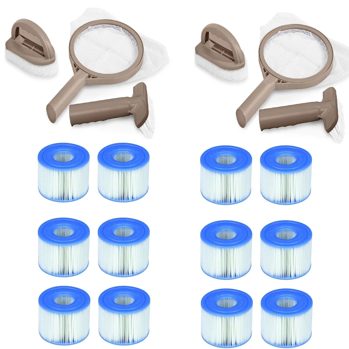 Intex PureSpa - Kit di manutenzione per vasca idromassaggio (2) e cartucce filtro tipo S1 (confezione da 6)