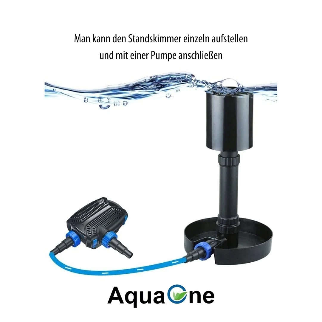 Aquaristikwelt24 - Skimmer CSP-40 per laghetti fino a 40 m2, per laghetti artificiali