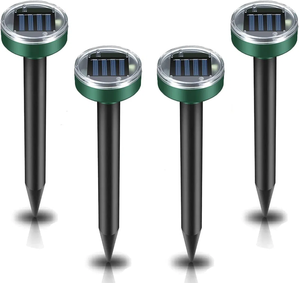 4Packs Professional Solare Repellente per Talpe Ultrasuoni,Ultrasuoni per Anti Talpa con Impermeabile,Dissuasori per talpe,Repellente per Scaccia talpe