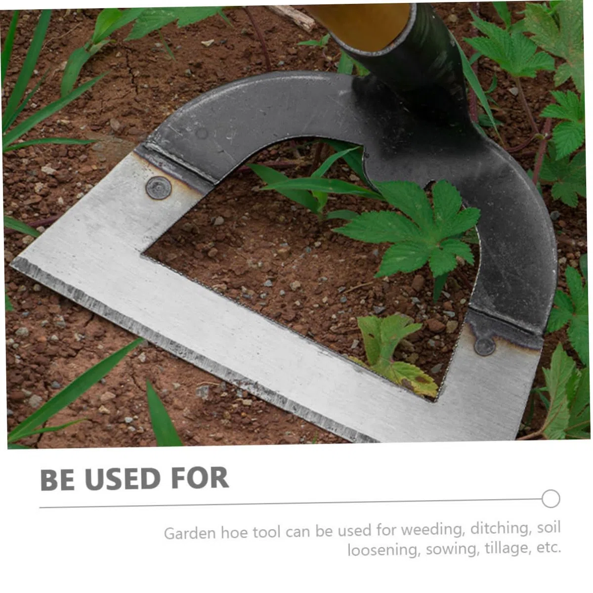 Attrezzo da Giardino in Acciaio Inossidabile Resistente, Strumento Multifunzione Facile da Usare per Dissodare e Sarchiare nel Giardinaggio e Coltivazione Ortaggi