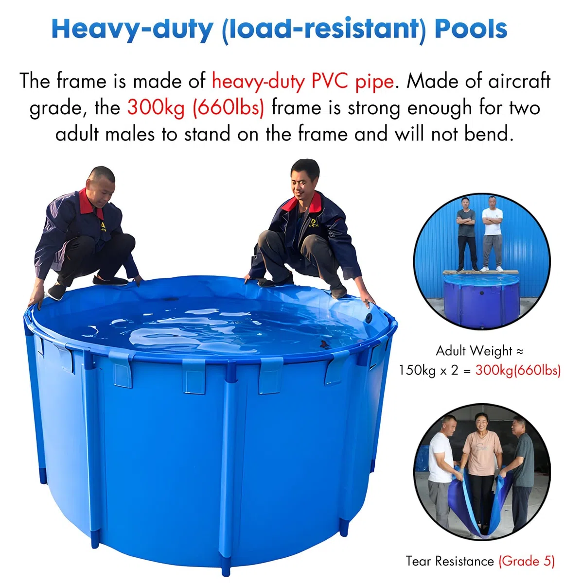 Piscina fuori terra per bambini, piscina esterna estiva, stagno da giardino di grande capacità, 2,5 x 1 m 4900L