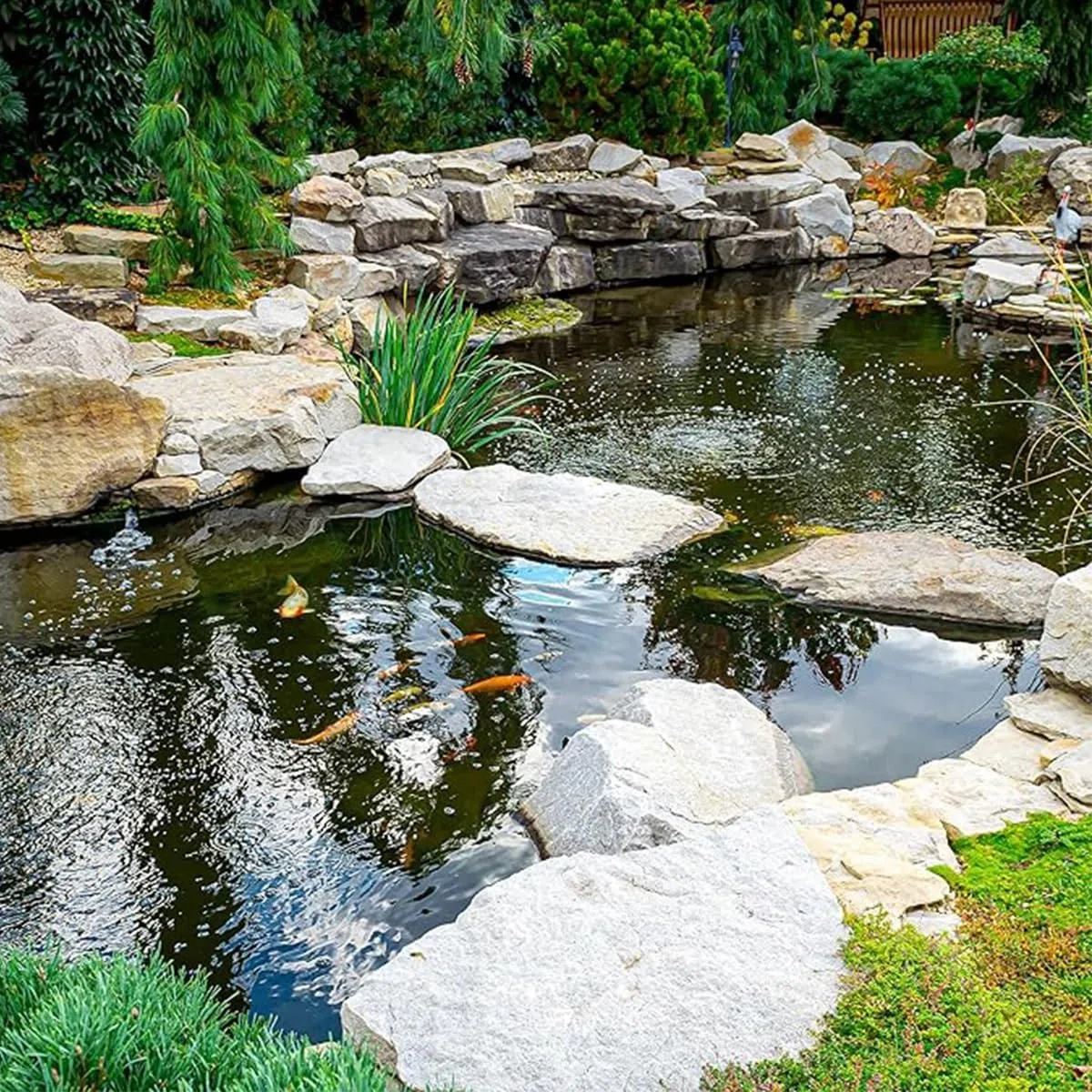 Rivestimento per stagni esterni, 0,12 mm, nero, per fontane e cascate, perfetto per piccoli stagni (8 m x 11 m), resistente, impermeabile, resistente ai raggi UV, facile da installare