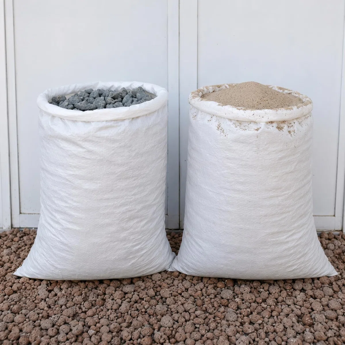 30 Pezzi Sacchi per Sabbia Riutilizzabile Resistente Sacchi in Tessuto per Giardinaggio Sacchi per Raccolta Giardino con 30 Fascette in Nylon per Terra Prato Rifiuti Esterno (Bianco)