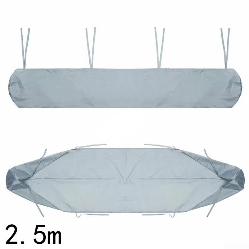 Custodia protettiva antivento per tenda da terrazza, resistente, per esterni, retrattile, resistente all'umidità, alla polvere e alla pioggia (3 m, grigio)